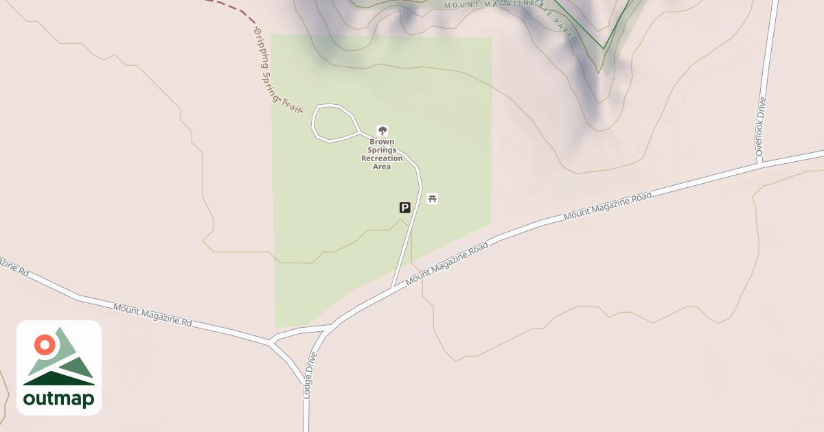 Map of BROWN SPRINGS SYSTEM