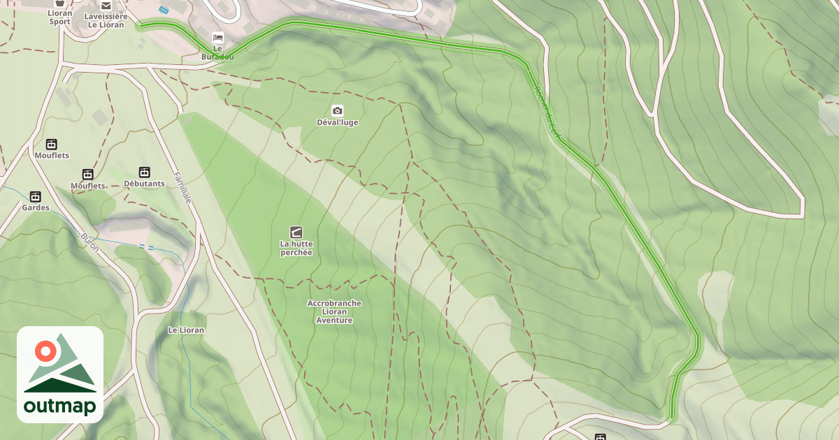 Map of Rocher du Cerf