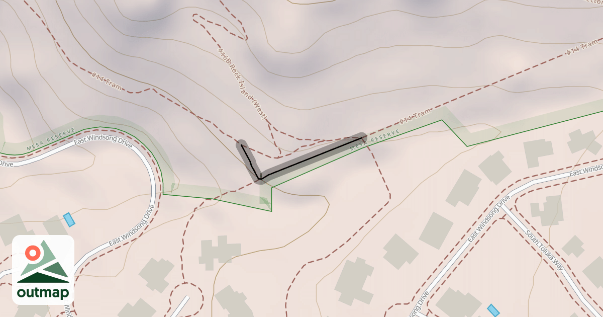 Map of #14 Tram