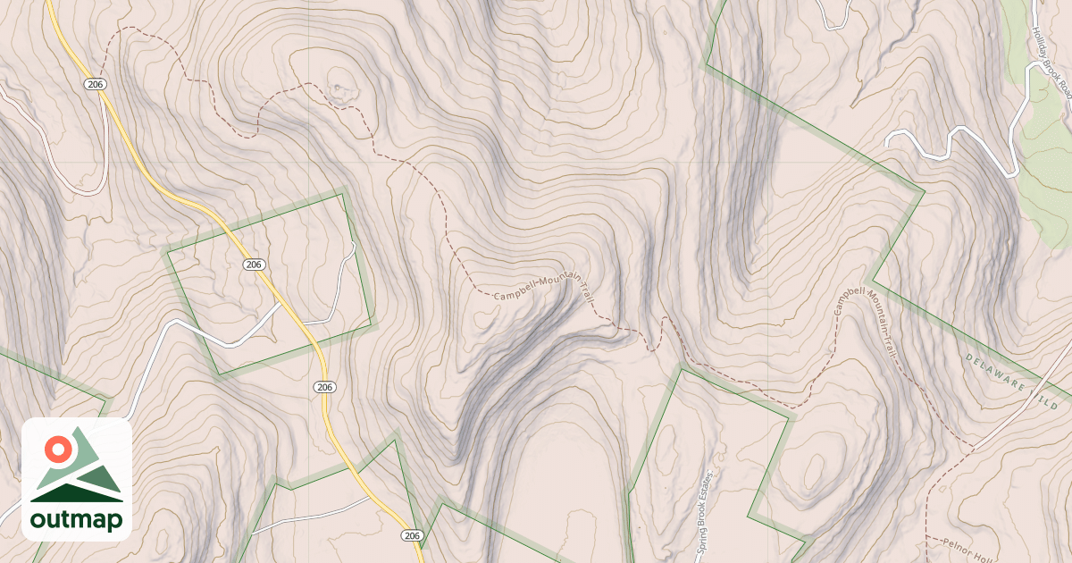 Map of Campbell Mountain Trail