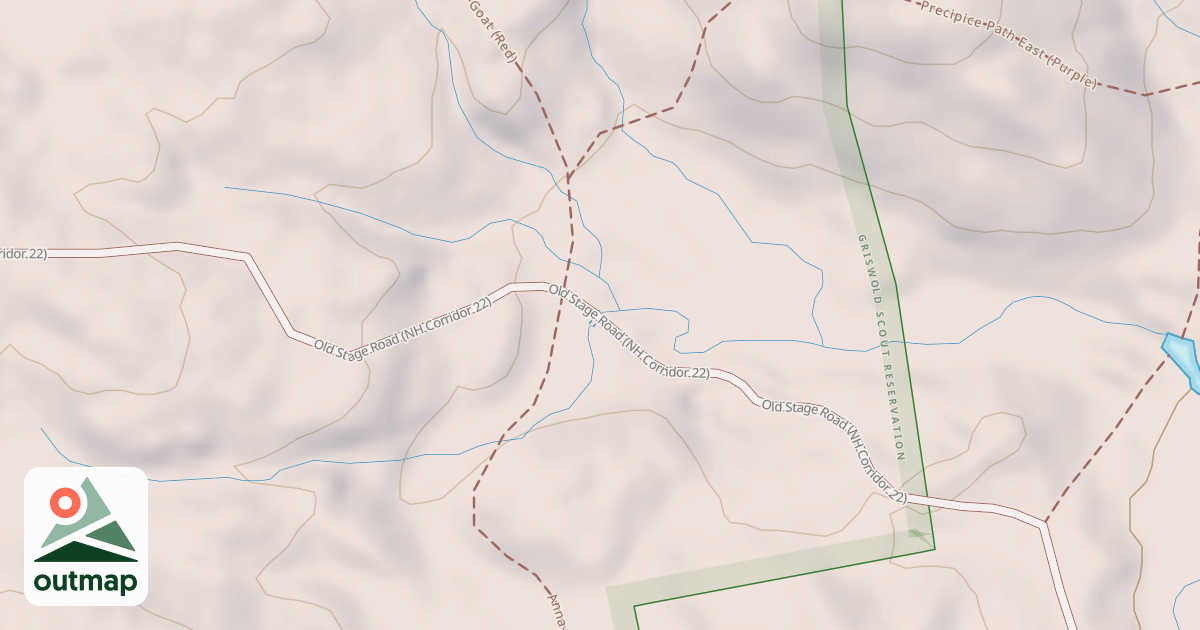 Map of Old Stage Rd-Corridor 22