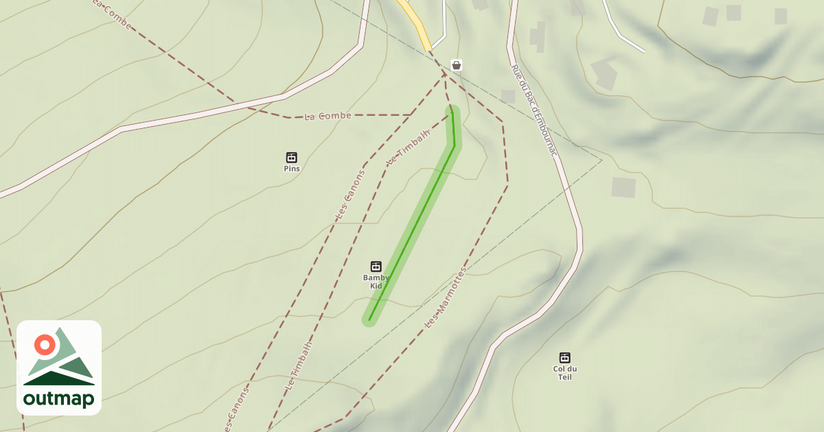 Map of Piste École