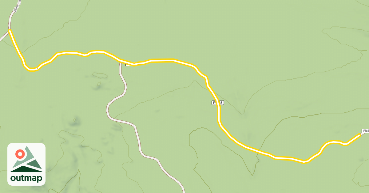 Map of Jelm Creek Road