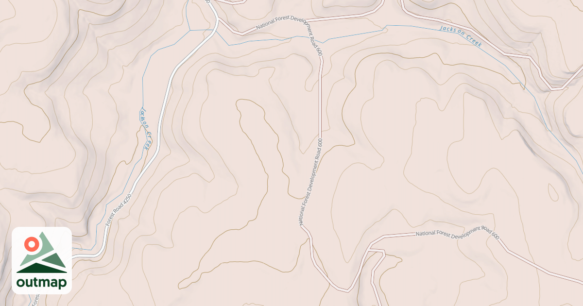 Map of USFS National Forest System Roads {F2D0332D-5C33-4BAE-B4F6-6FA1150E16E5}