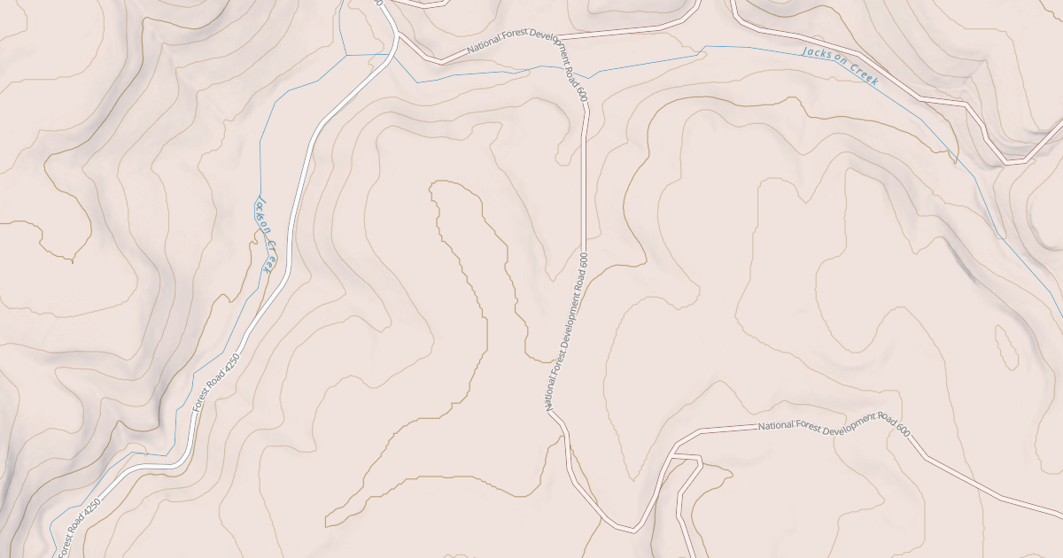 Map preview of USFS National Forest System Roads {F2D0332D-5C33-4BAE-B4F6-6FA1150E16E5}