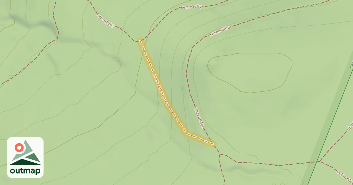 Map of Fern Gully Spur