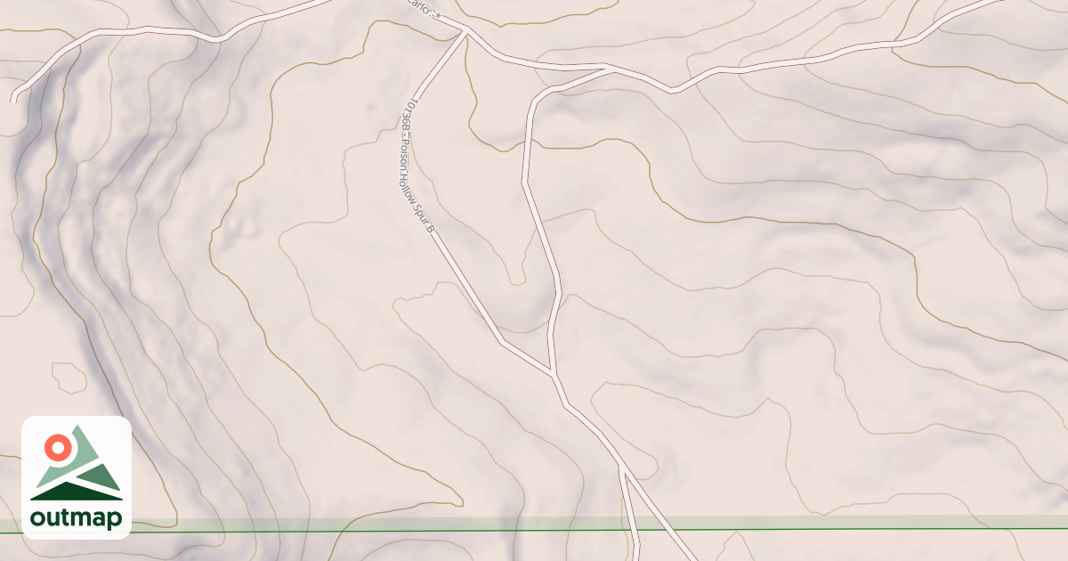 Map of POISON HOLLOW SPUR B