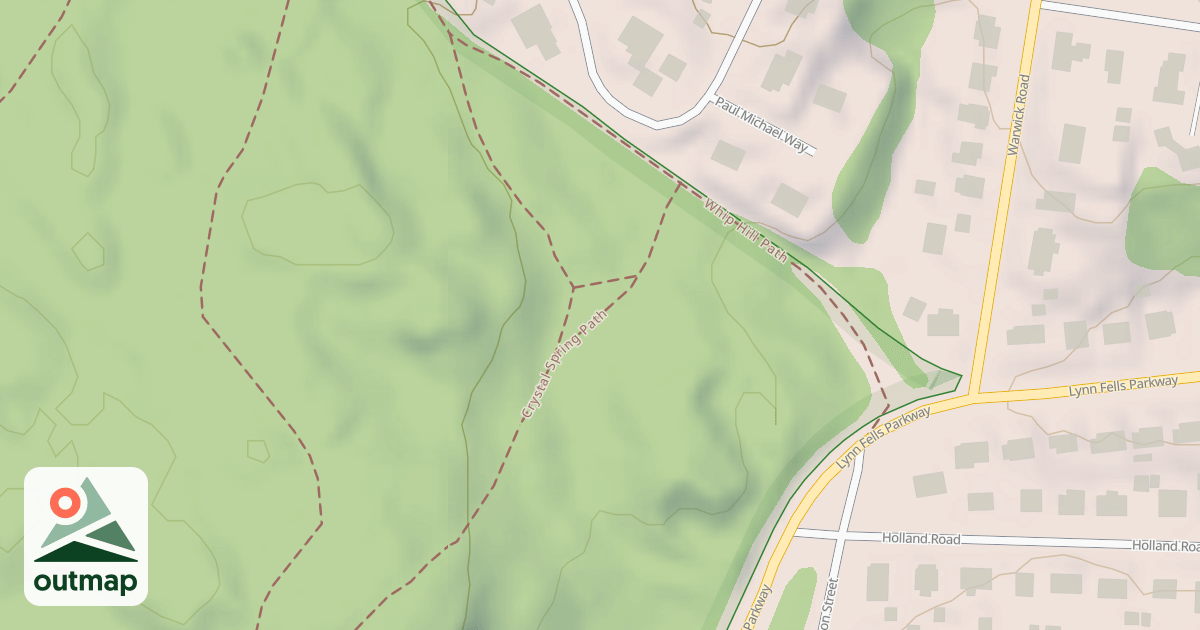 Map of Crystal Spring Path