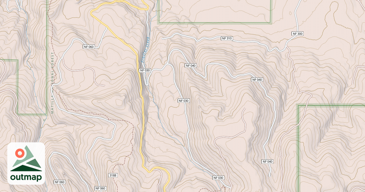 Map of USFS Motor Vehicle Use Map Roads {5D5BEB95-BF44-4CEA-B61C-D8A61D8734FE}