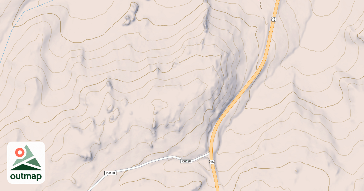 Map of USFS Motor Vehicle Use Map Trails 5242