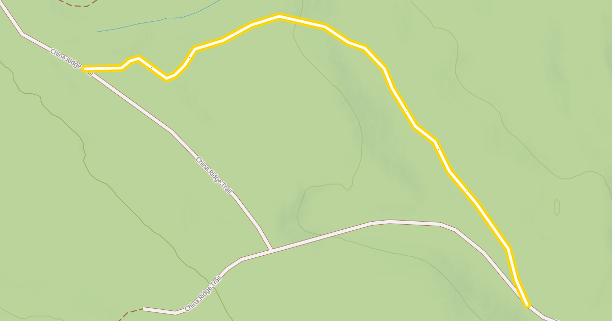 Map preview of China Ridge Trail