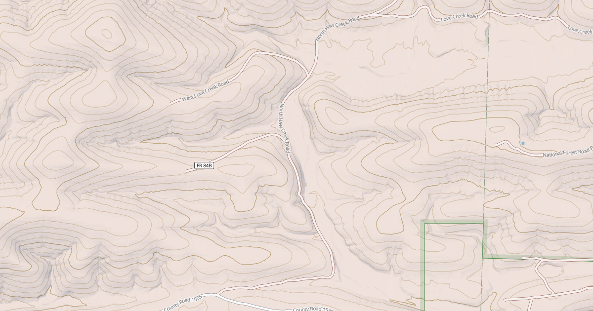 Map preview of NORTH HAW CREEK