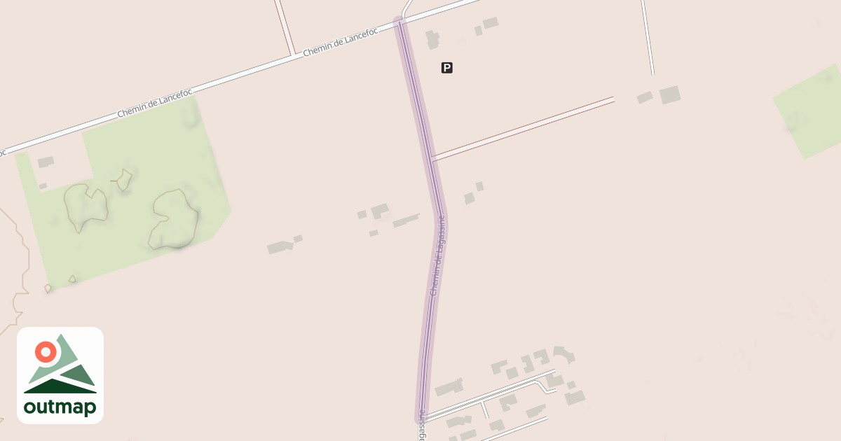 Map of Chemin de Lagassine