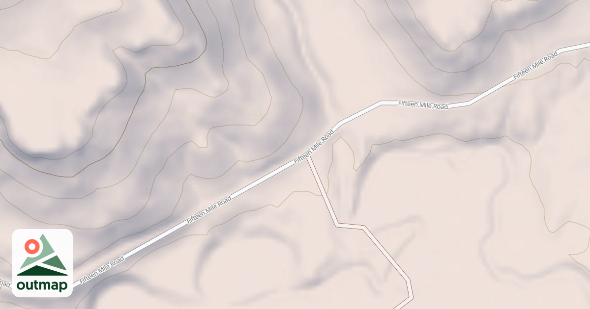 Map of FIFTEEN MILE