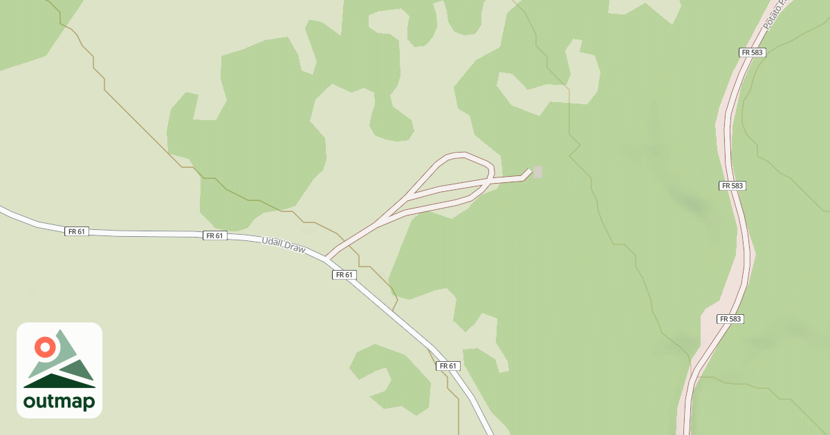 Map of USFS National Forest System Roads {5B4C3BD4-1EE1-4A7A-A326-CBDC07A88F0C}