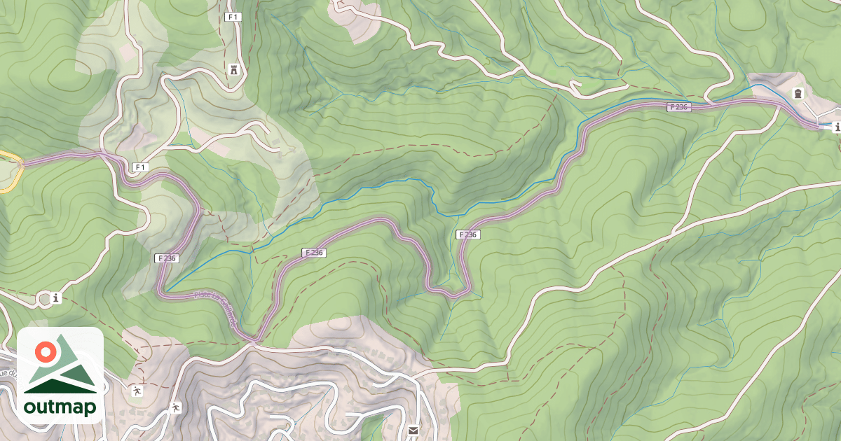 Map of Piste La Gaillarde
