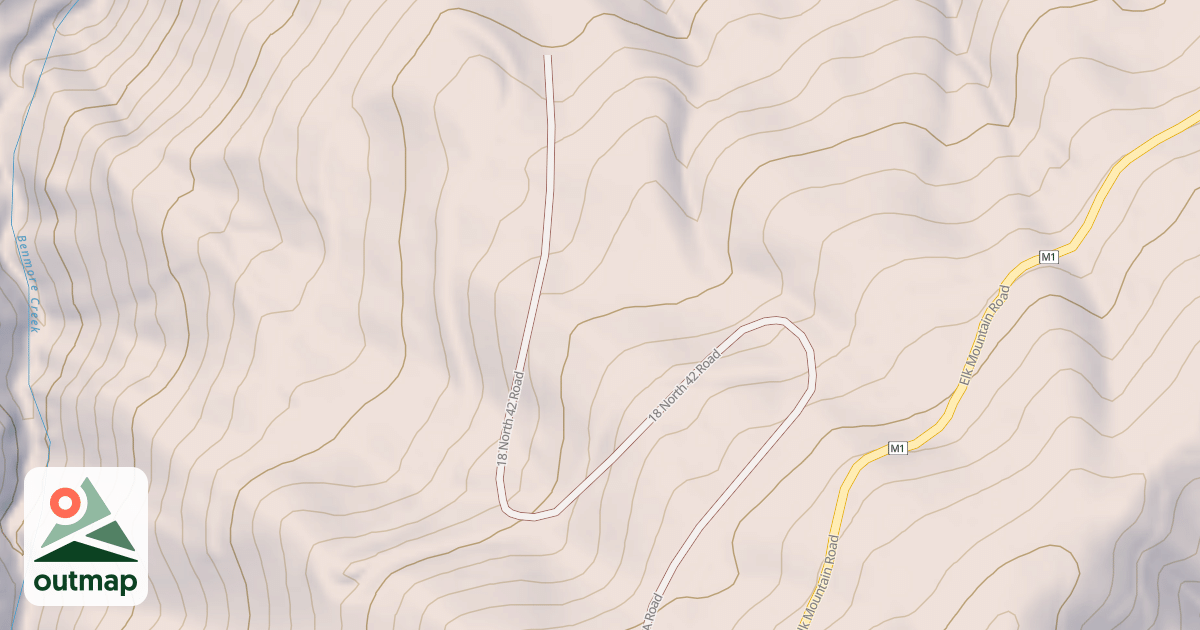 Map of BENMORE