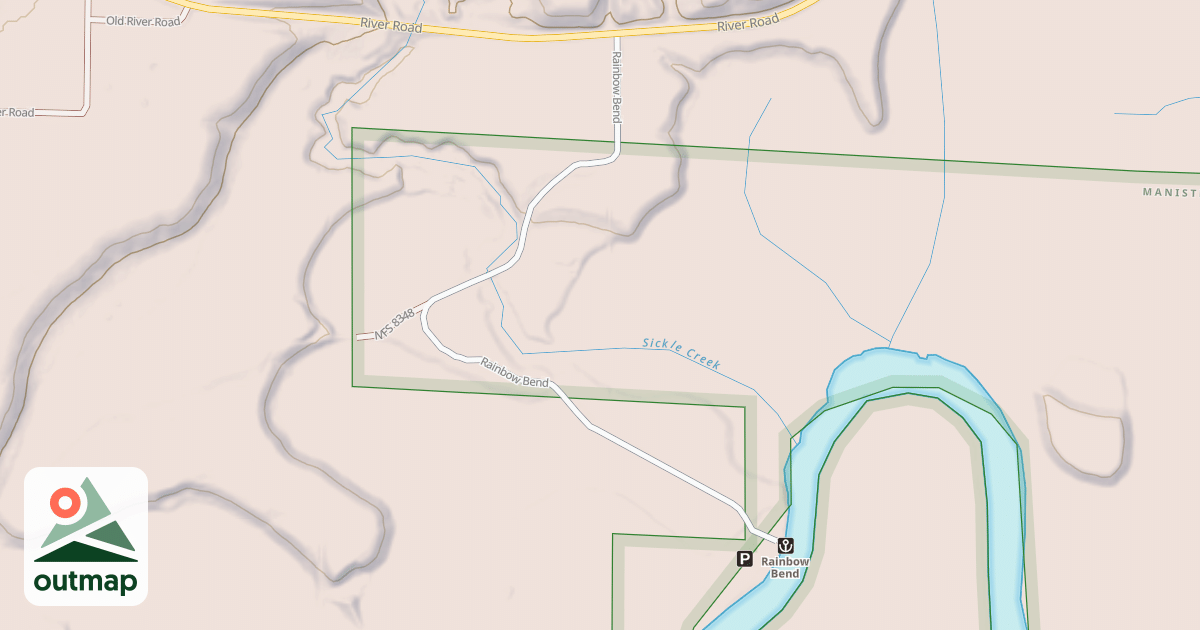 Map of RAINBOW BEND RIVER ACCESS