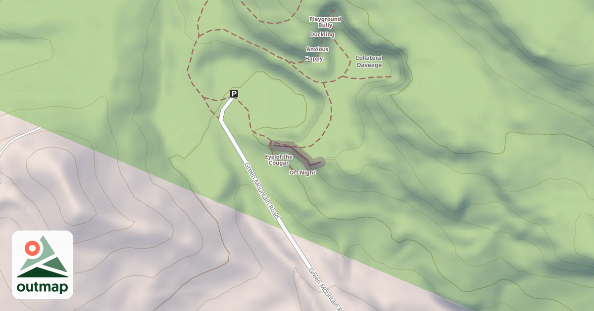 Map of Cat's Ass Wall