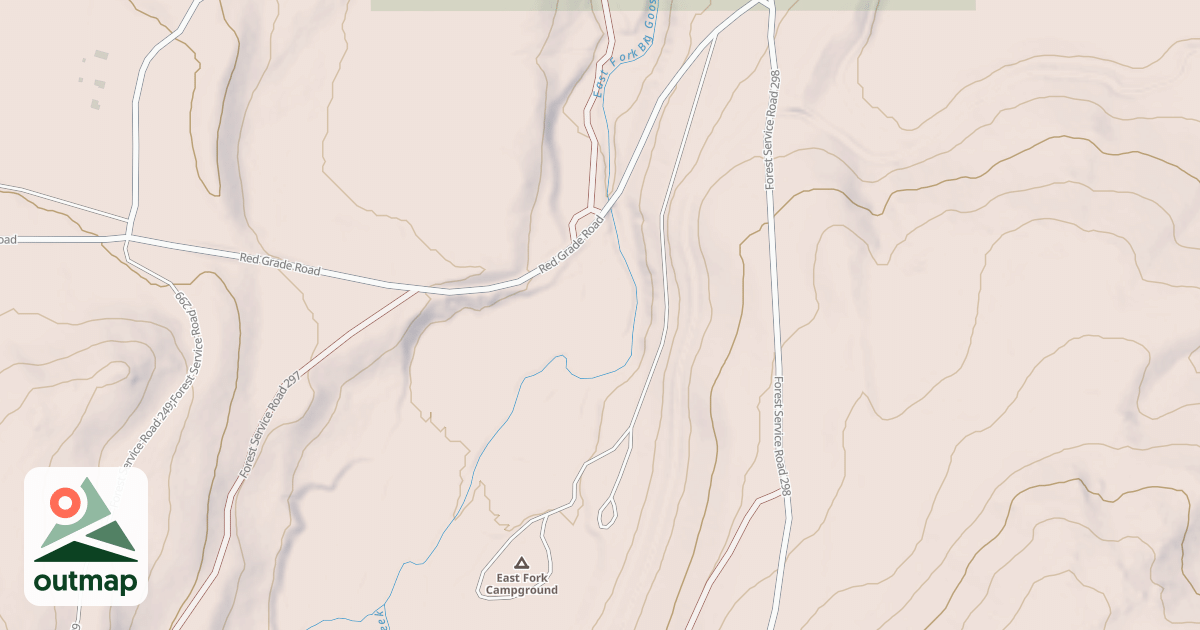 Map of EAST FORK C.G.