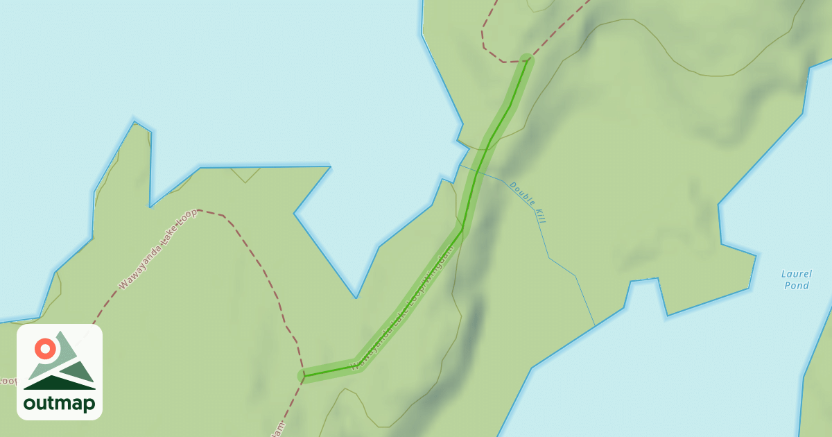 Map of Wawayanda Lake Loop/Wingdam