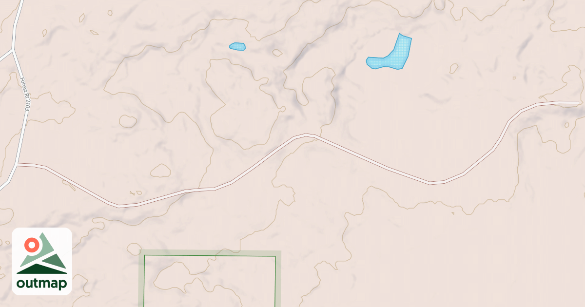 Map of LAKE LAURA SPUR 2068