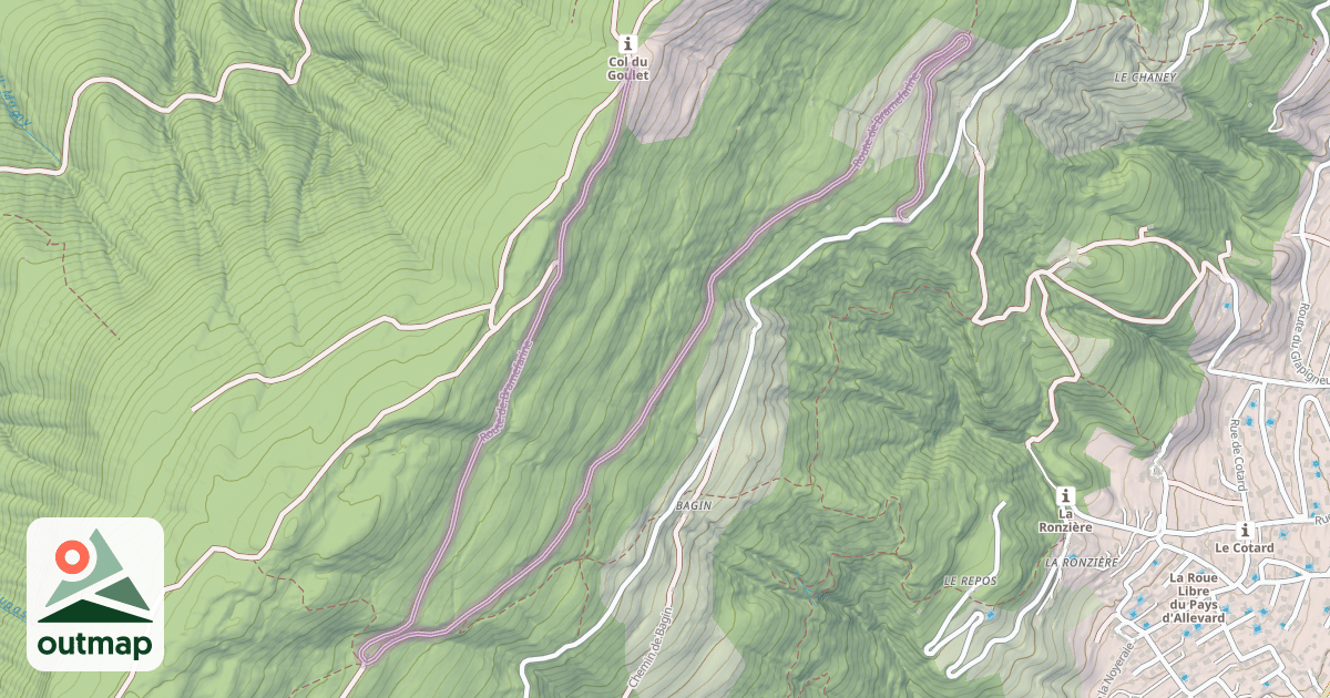 Map of Route de Bramefarine