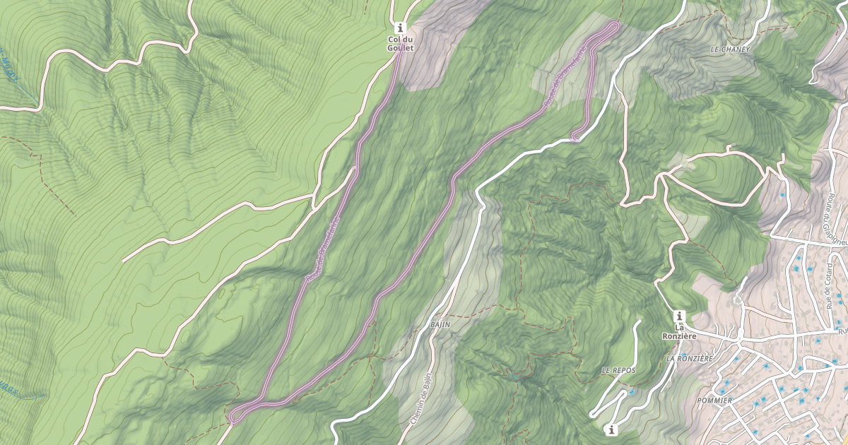 Map preview of Route de Bramefarine
