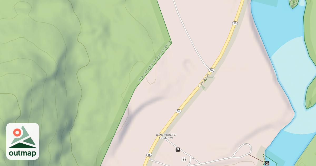 Map of Magalloway River Trail