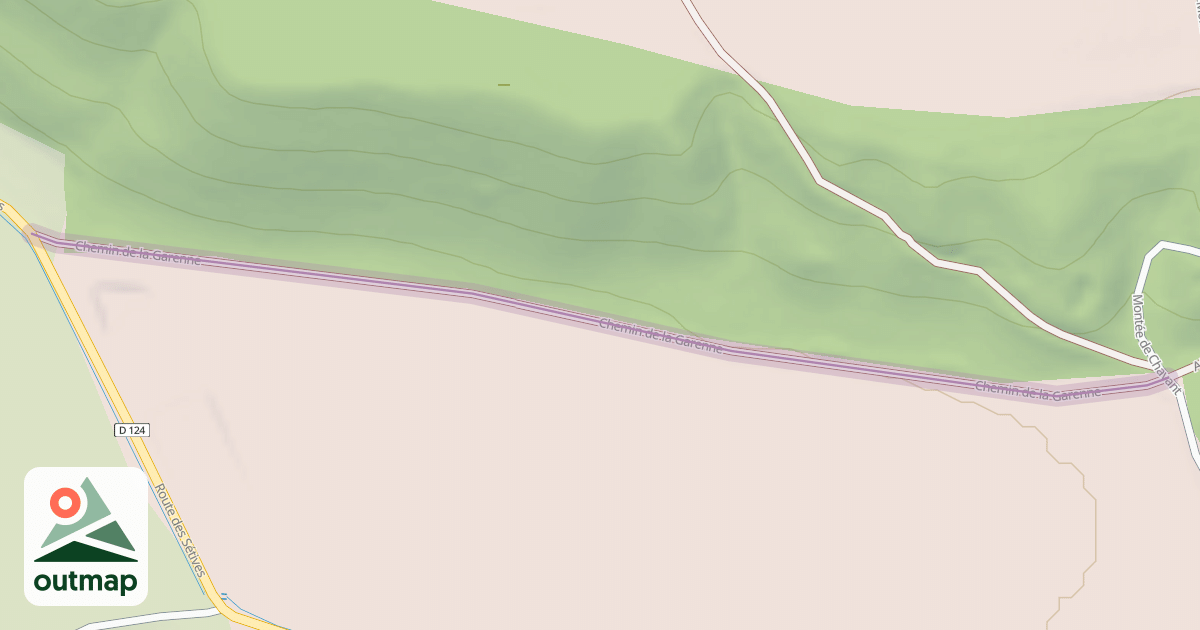 Map of Chemin de la Garenne