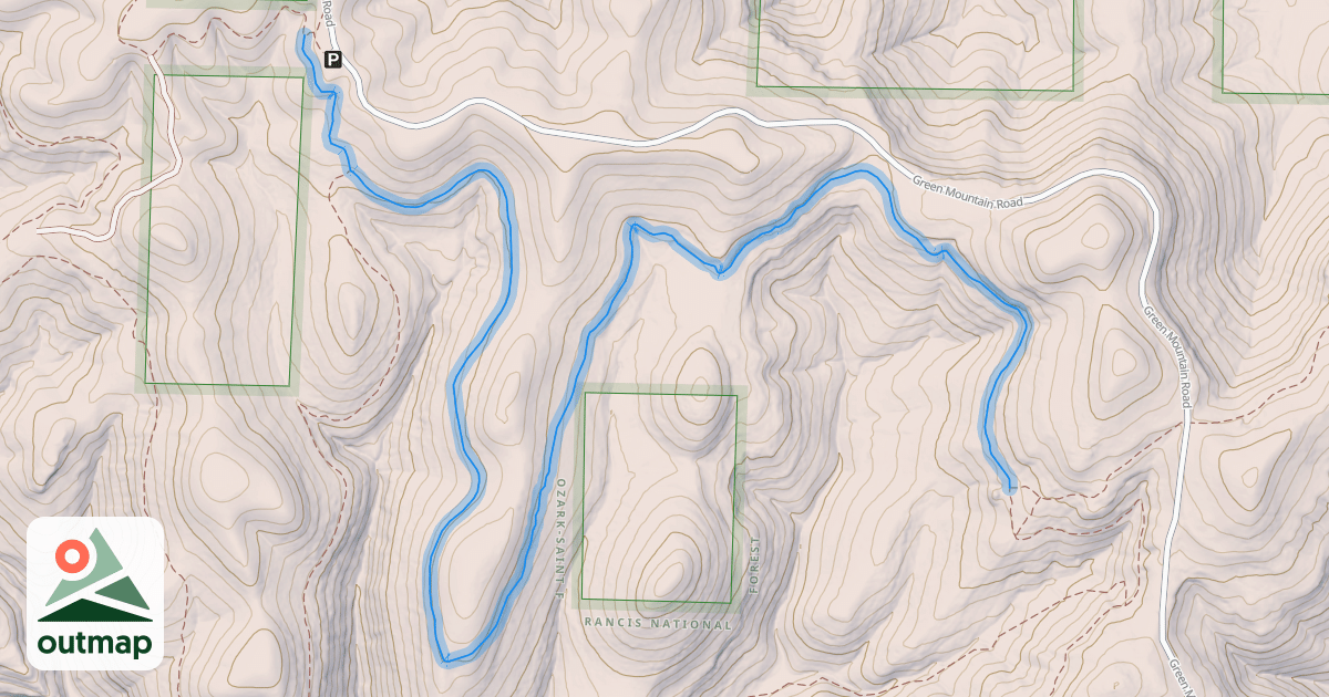 Map of Scrappy Mountain Loop - Section 1