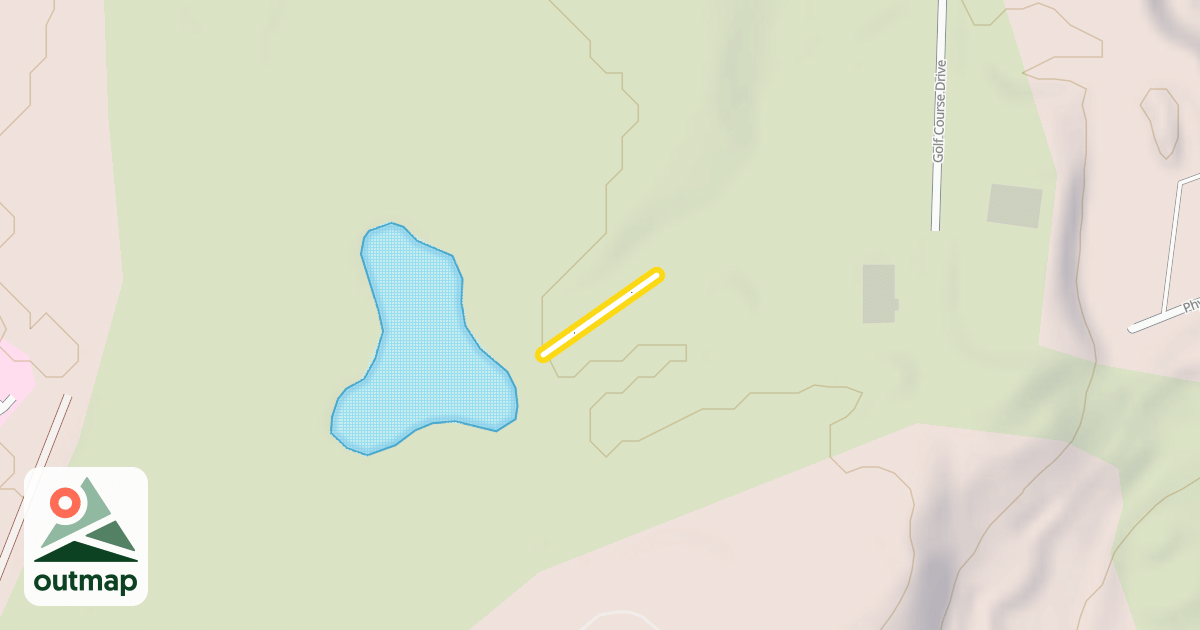 Map of Lander Golf Course Nordic Trails