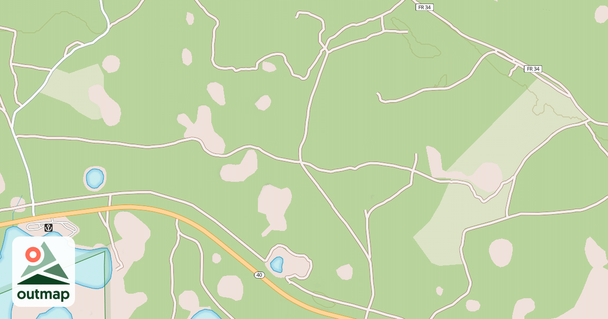 Map of USFS Motor Vehicle Use Map Roads {491DF99E-1C5A-4549-81D3-84A695CDDA32}