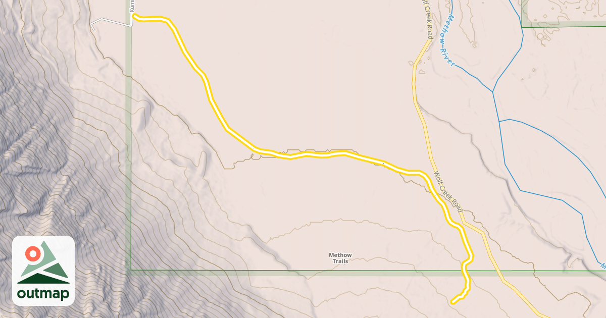 Map of Methow Community Trail- Wolf Ridge to Browns Farm