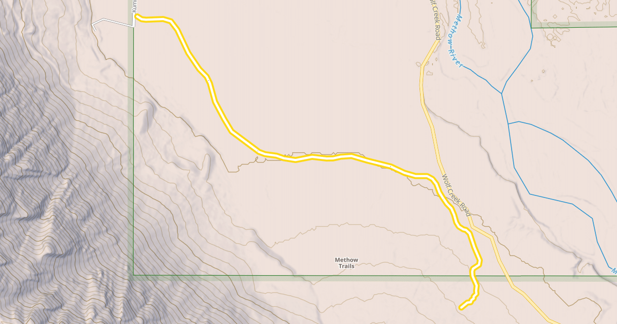Map preview of Methow Community Trail- Wolf Ridge to Browns Farm