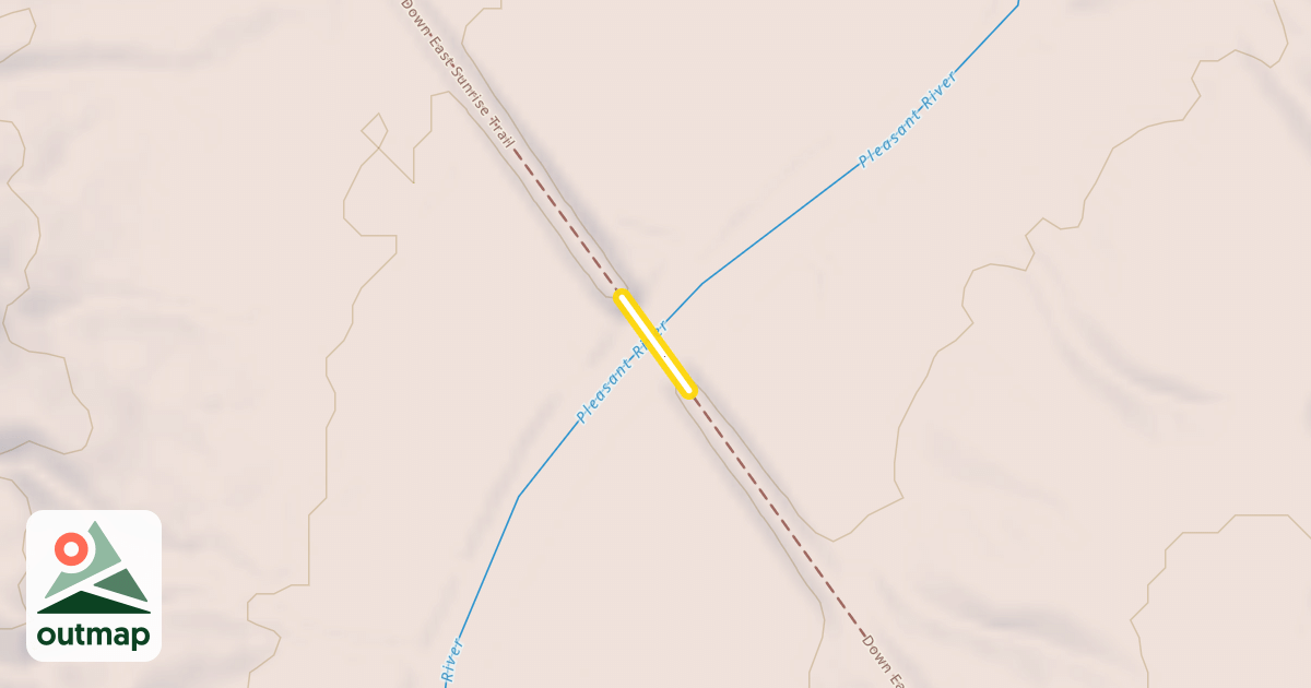 Map of Down East Sunrise Trail