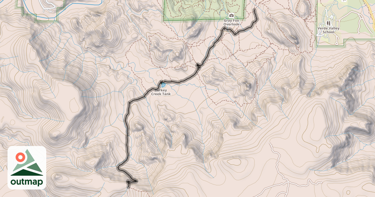 Map of Turkey Creek