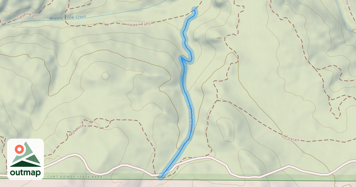 Map of Sammy's Slide