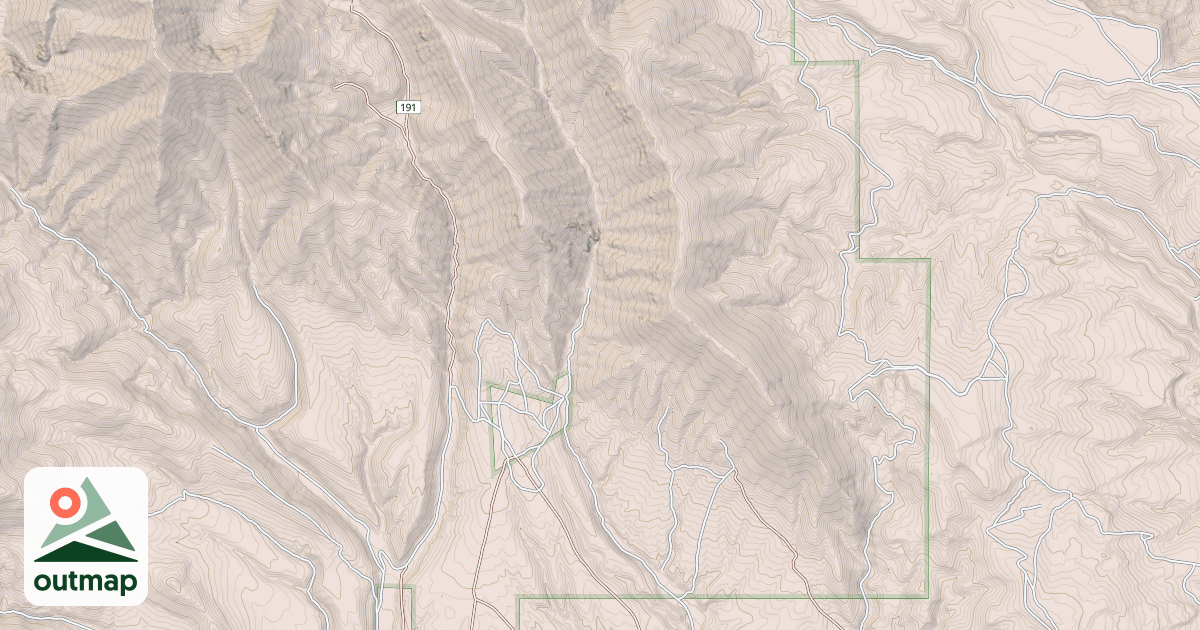 Map of GROUSE CANYON