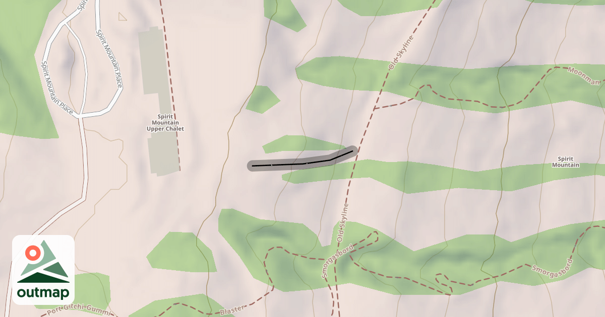 Map of Summit Chute
