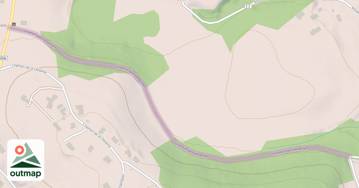 Map of Chemin des Renardes