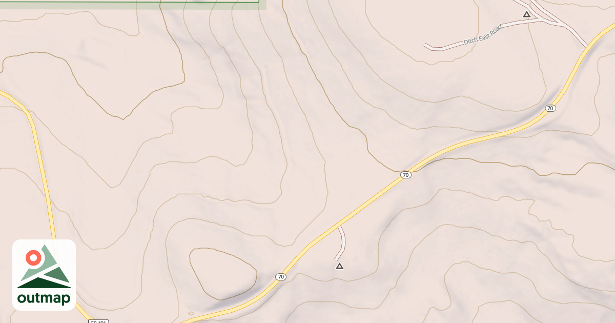 Map of DITCH EAST
