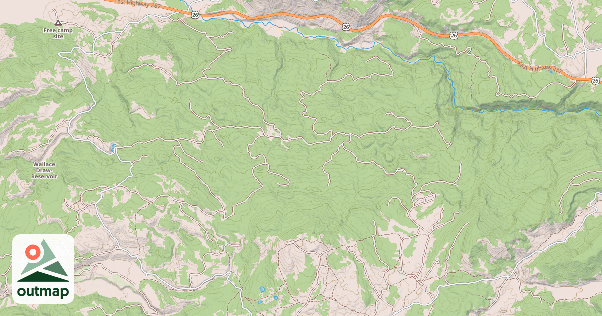 Map of CDA SNOWMOBILE TRAIL