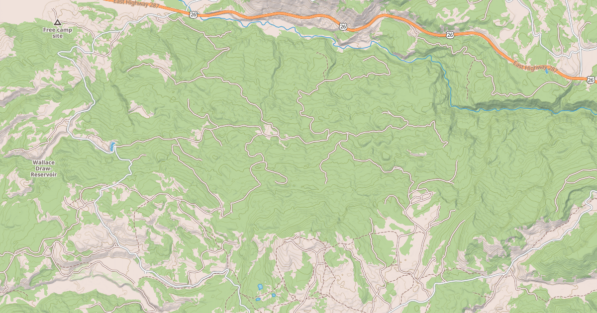 Map preview of CDA SNOWMOBILE TRAIL