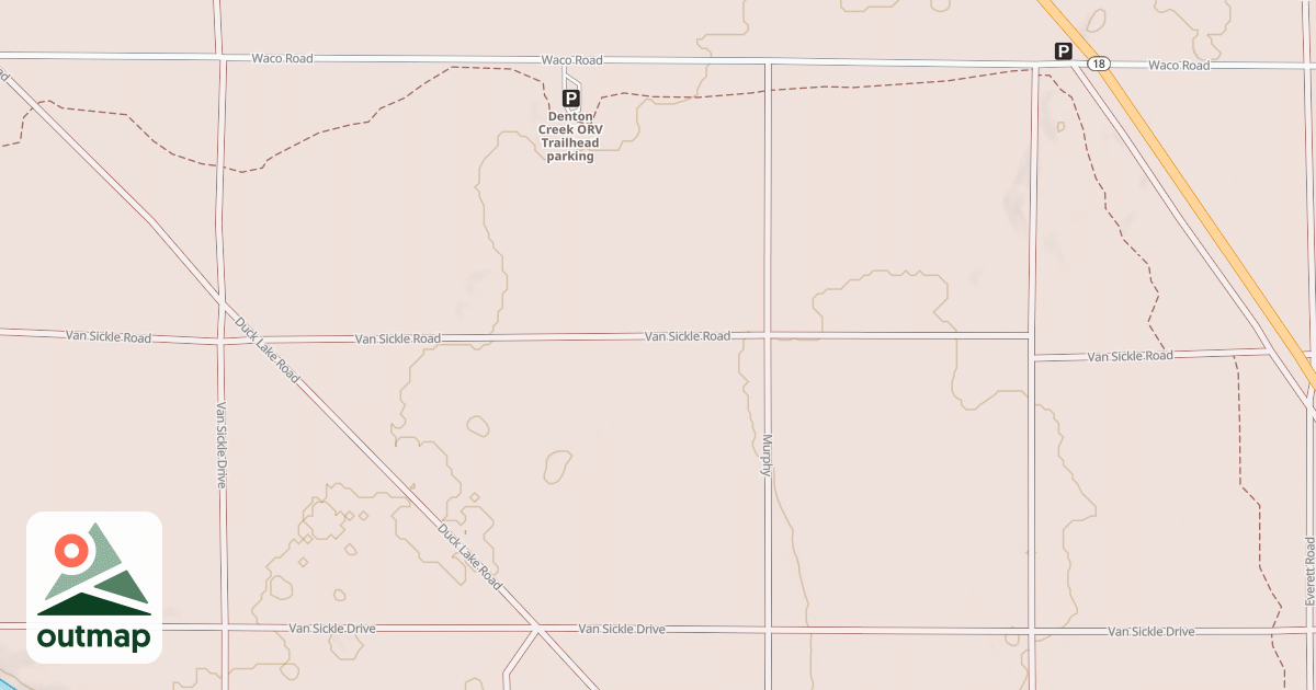 Map of Denton Creek Trail