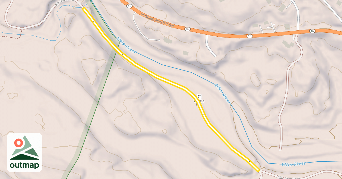 Map of Ellis River Trail