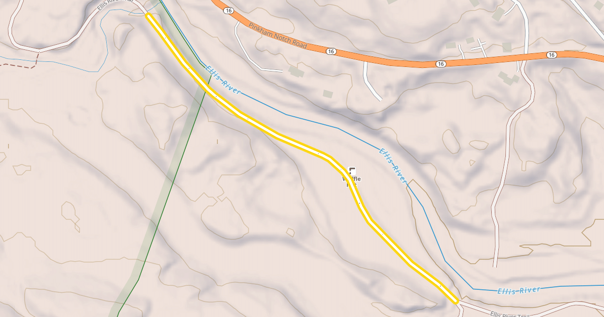 Map preview of Ellis River Trail