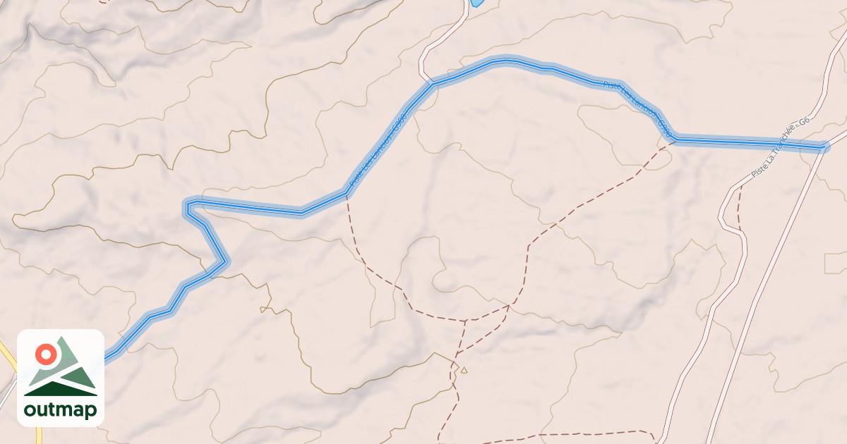 Map of Piste Les Laricios - G900