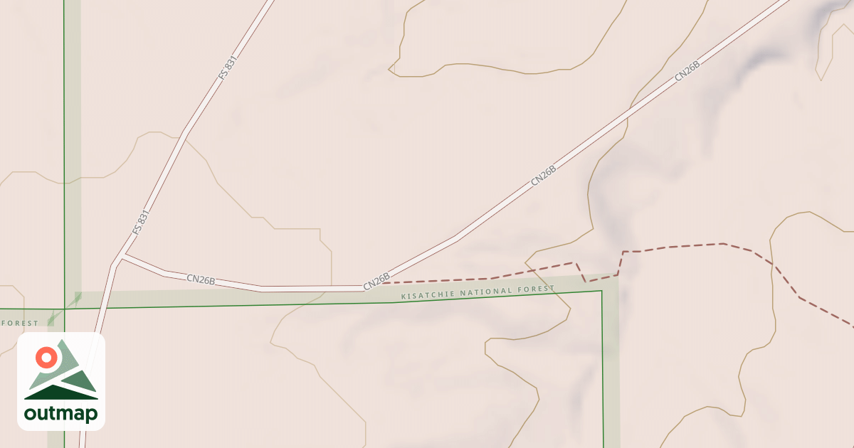 Map of USFS Motor Vehicle Use Map Roads {B3D9266D-FEB0-43DA-A7CA-B6BBB4C972AB}