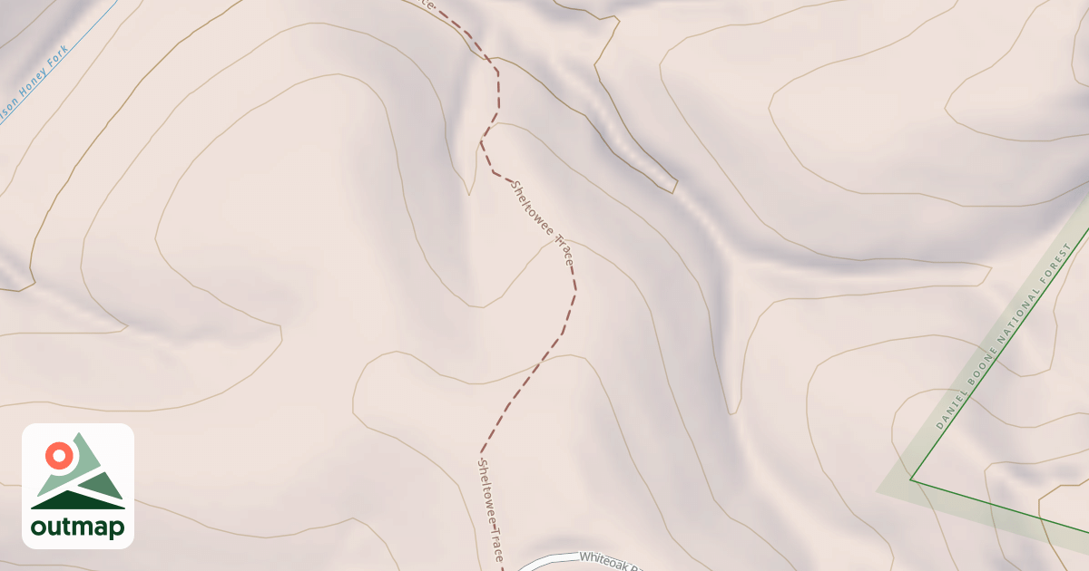 Map of Sheltowee Trace